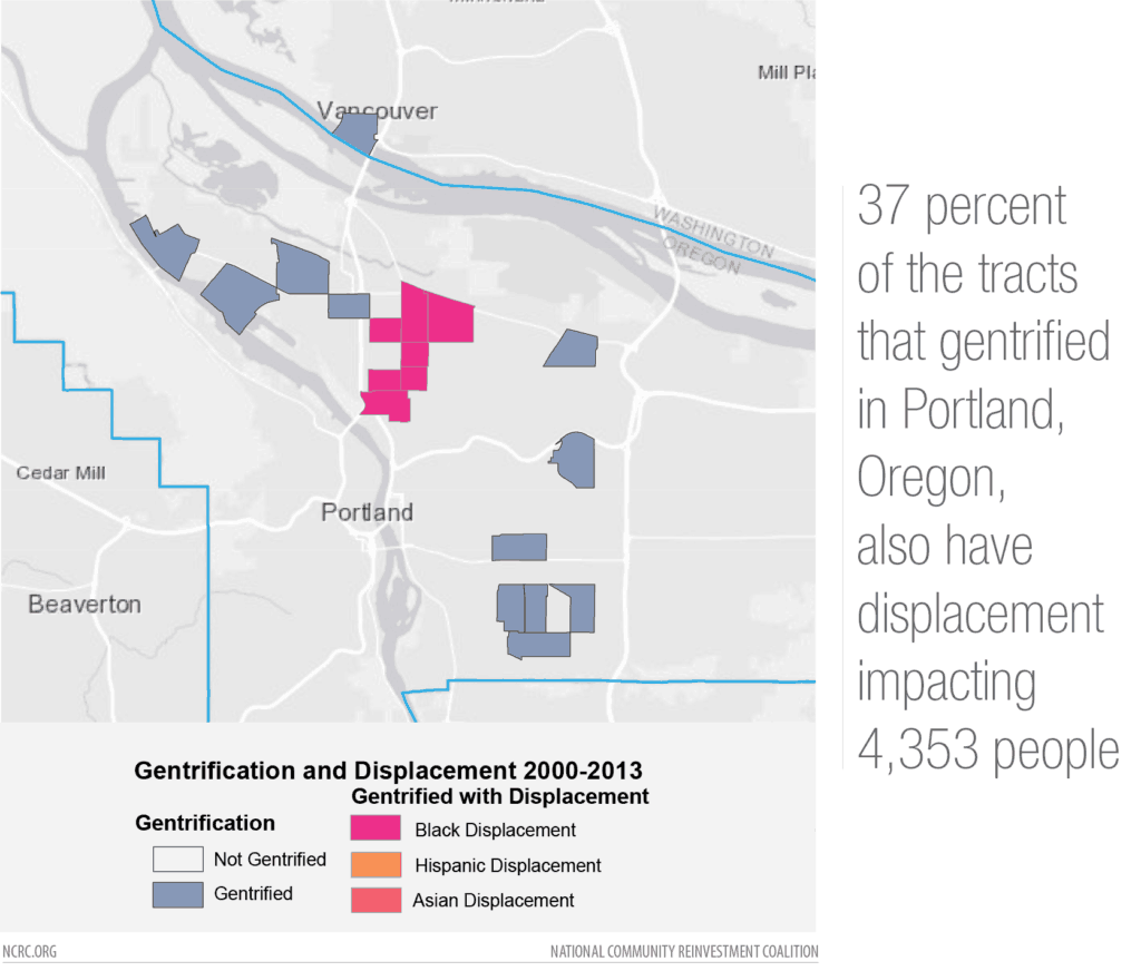 Portland gentrification map