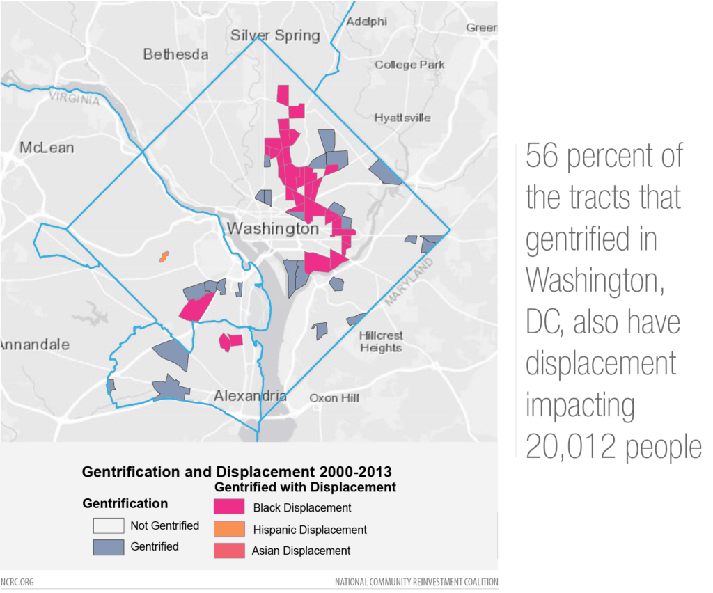 DC Gentrification map