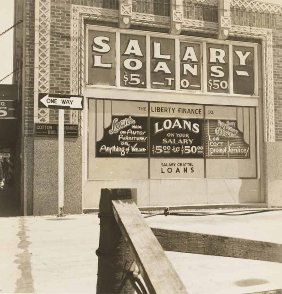 1937 photo of a storefront in Oklahoma City.