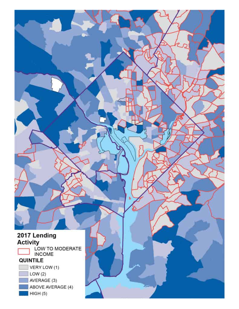 2017 Lending Activity Map D.C. LMI