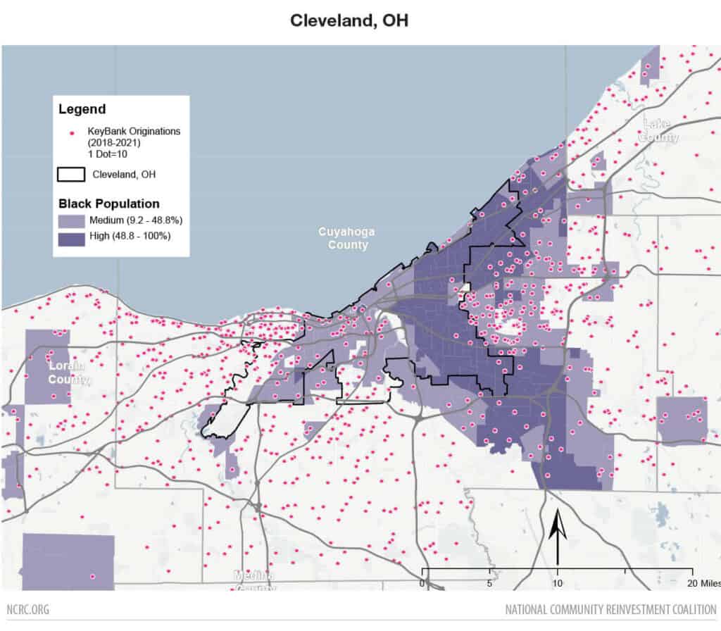 Cleveland. OH map