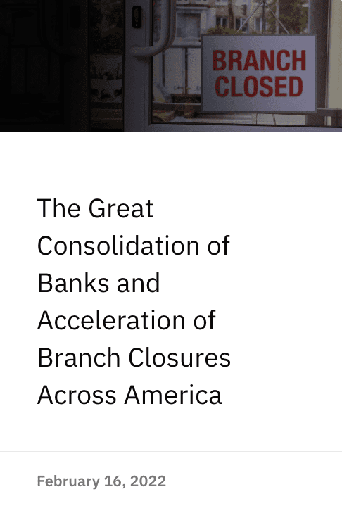 Great Bank Consolidation